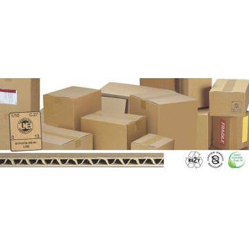 Caisse carton simple cannelure longueur de 35 à 50 cm