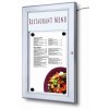 Porte menu extérieur mural à LED - 2 x A4 - 4 x A4 