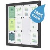 Vitrine affichage 12xA4 extérieur IP56 - Couleur anthracite 