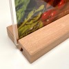 Porte menu de table en bois et plexi A5 - A4 